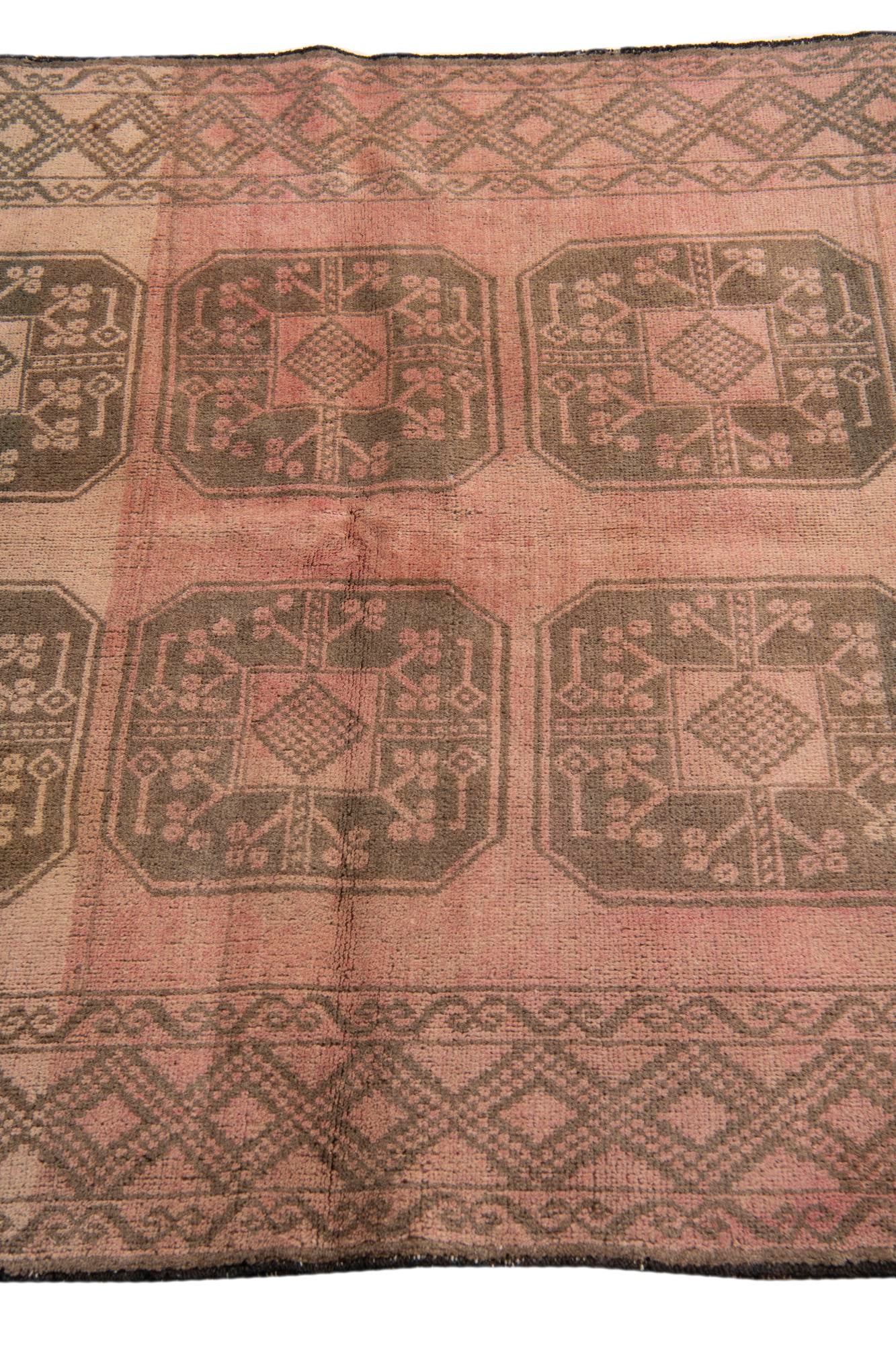 3' 9 x 6' 5 Hand Knotted Ultra Vintage Persian Wool Rug