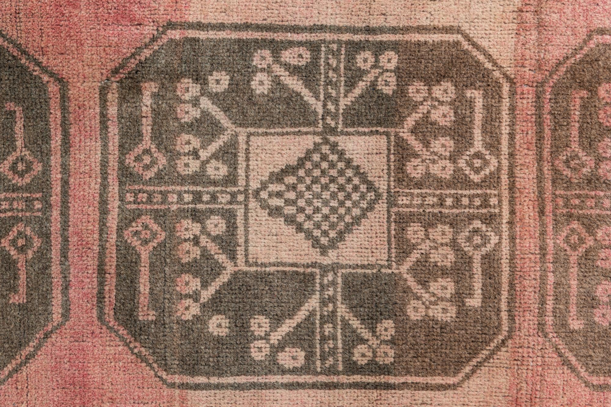 3' 9 x 6' 5 Hand Knotted Ultra Vintage Persian Wool Rug