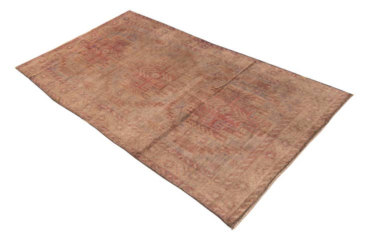 Detail image of 3' 7 x 6' 5 Hand Knotted Ultra Vintage Persian Wool Rug