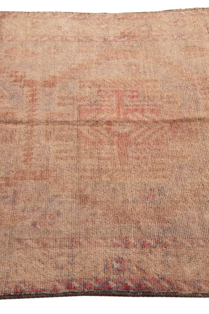 3' 7 x 6' 5 Hand Knotted Ultra Vintage Persian Wool Rug