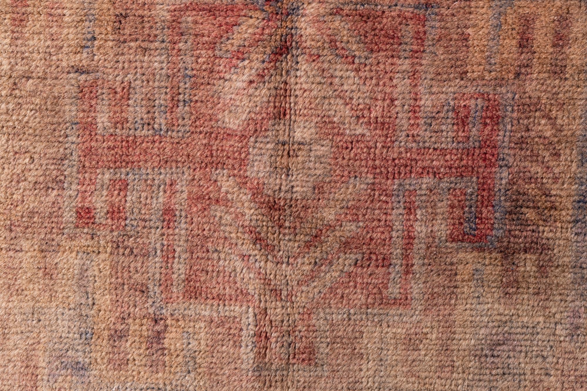 3' 7 x 6' 5 Hand Knotted Ultra Vintage Persian Wool Rug