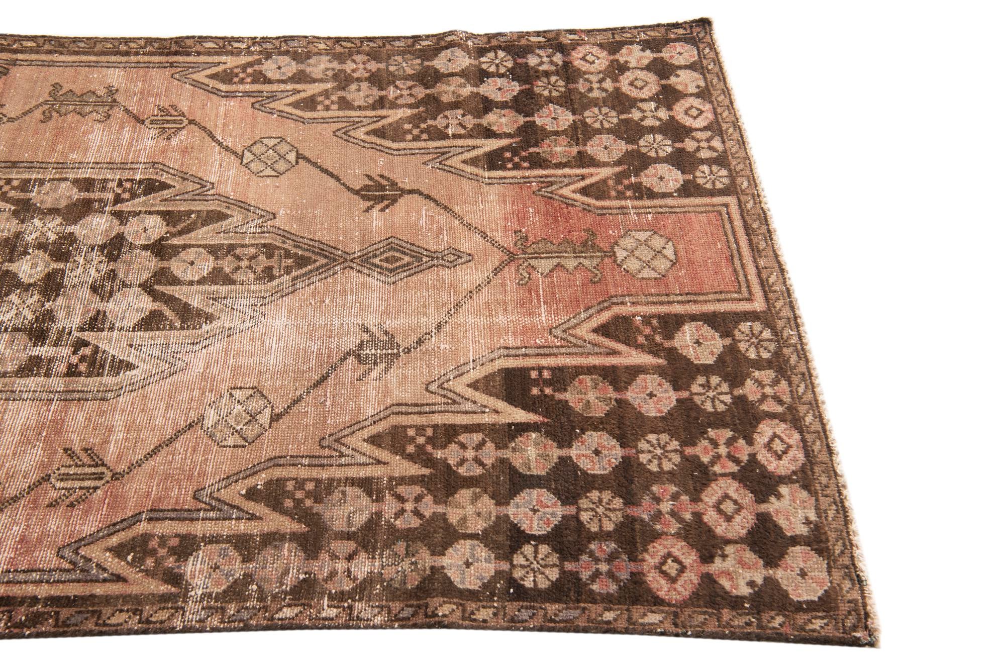 3' 7 x 6' 4 Hand Knotted Ultra Vintage Persian Wool Rug