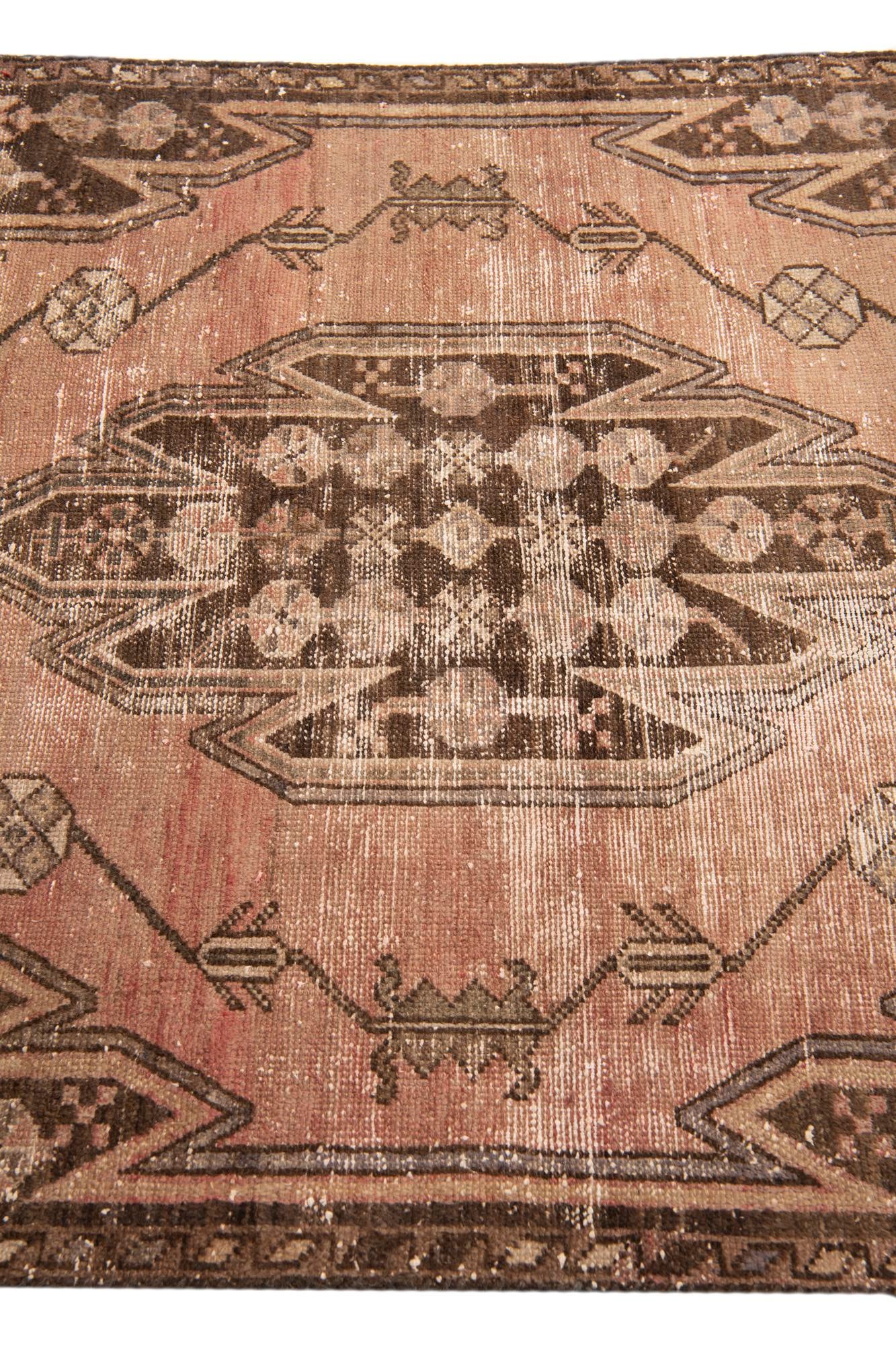 3' 7 x 6' 4 Hand Knotted Ultra Vintage Persian Wool Rug