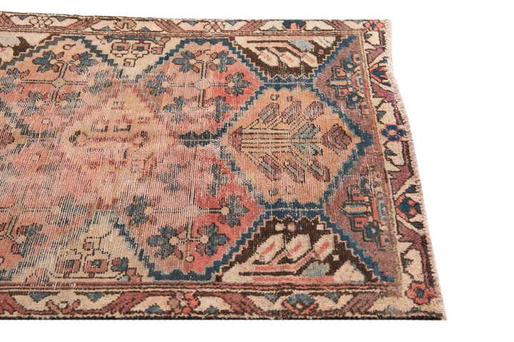 3' 5 x 4' 8 Hand Knotted Ultra Vintage Persian Wool Rug