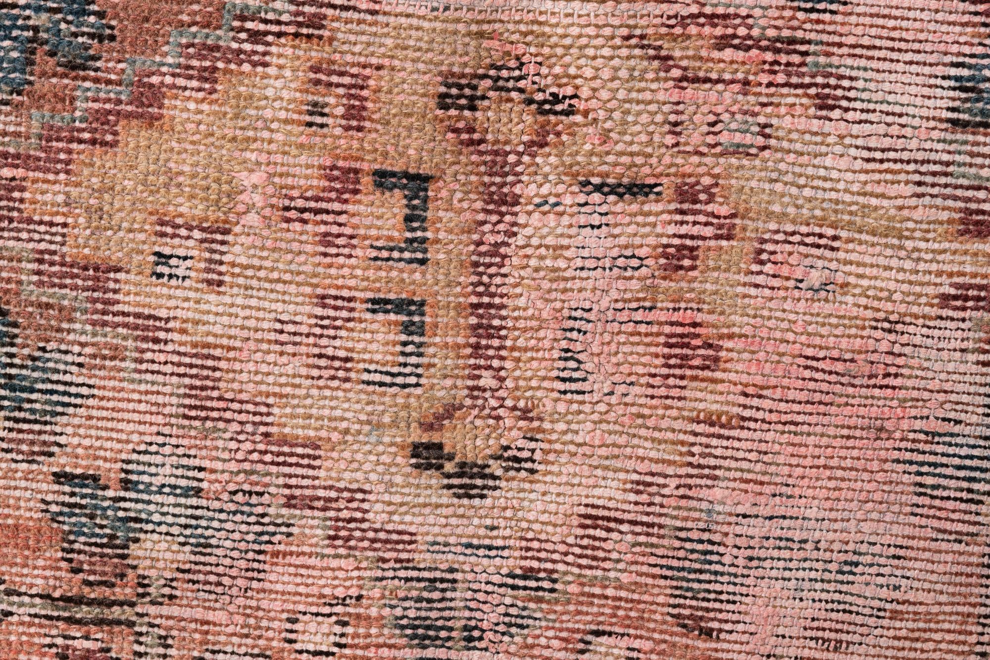 3' 5 x 4' 8 Hand Knotted Ultra Vintage Persian Wool Rug