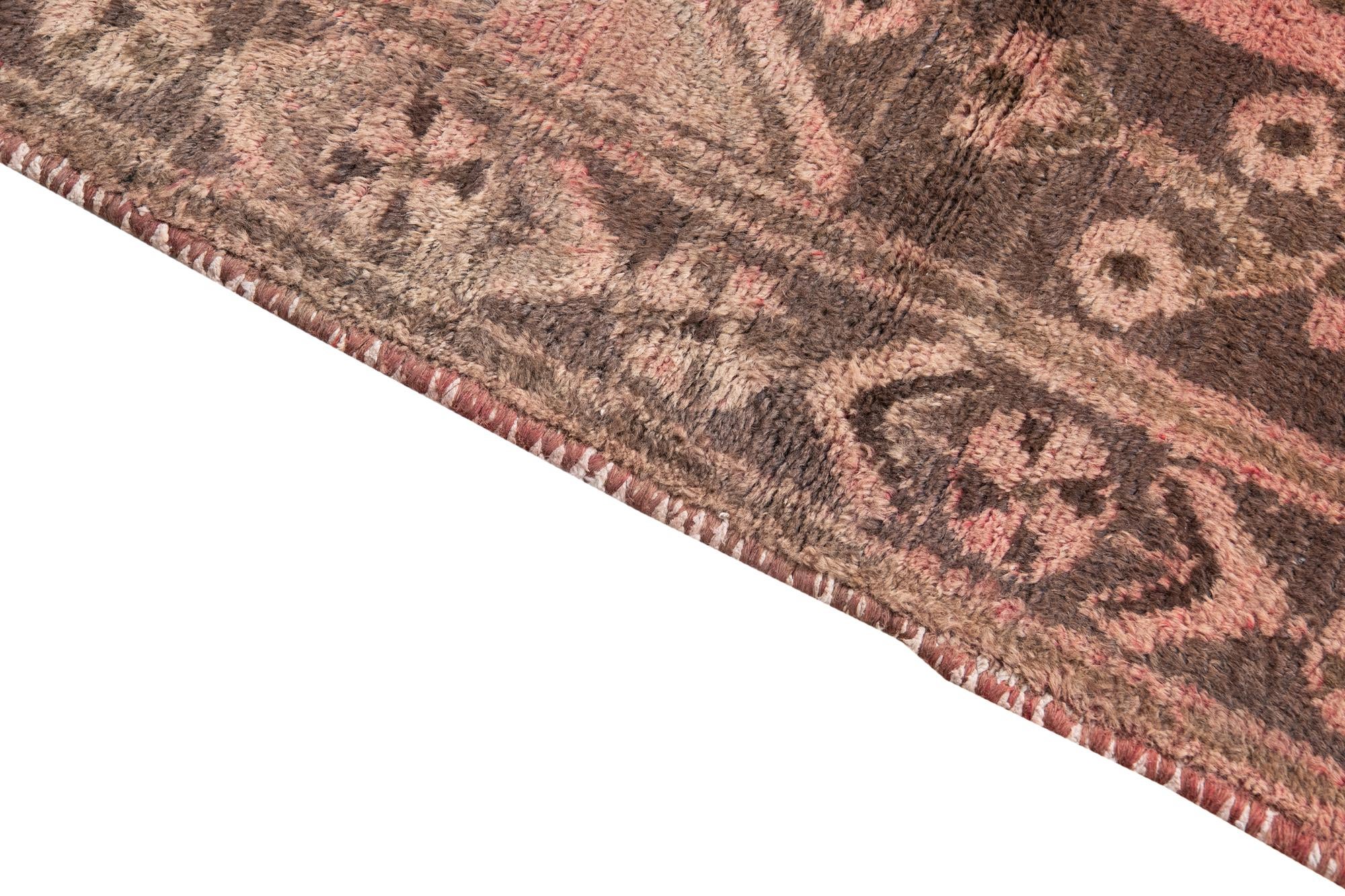 4' 6 x 6' 9 Hand Knotted Ultra Vintage Persian Wool Rug