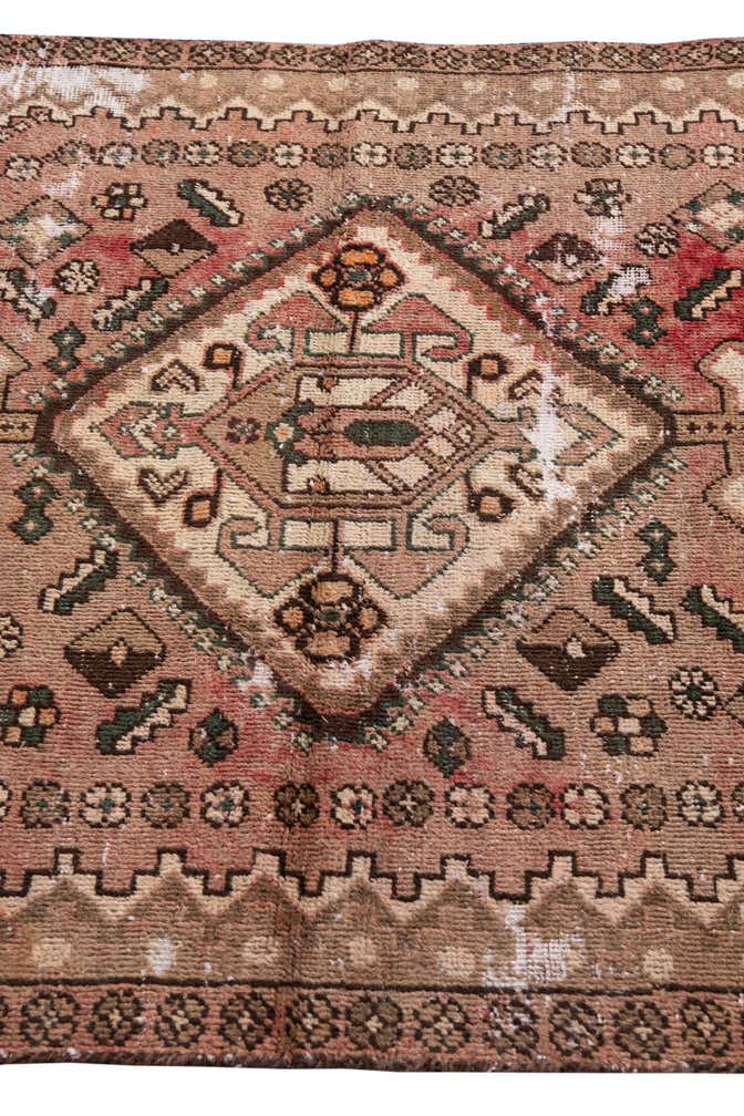 3' 9 x 5' 10 Hand Knotted Ultra Vintage Persian Wool Rug