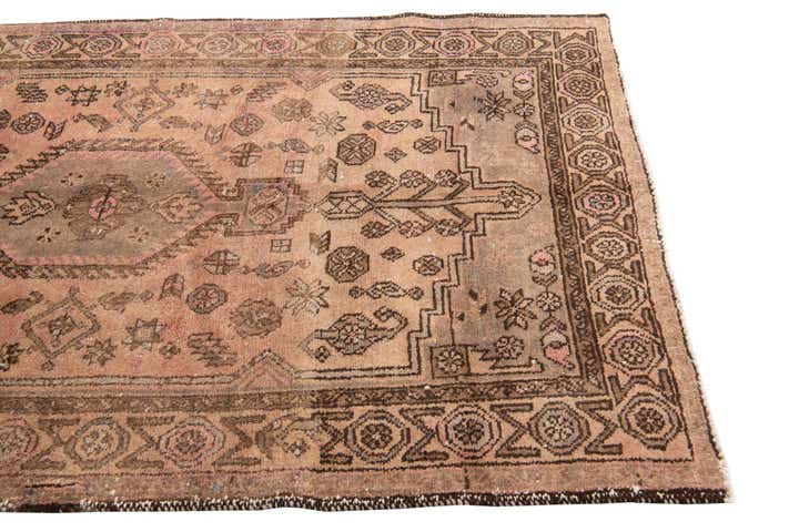 4' 4 x 5' 7 Hand Knotted Ultra Vintage Persian Wool Rug