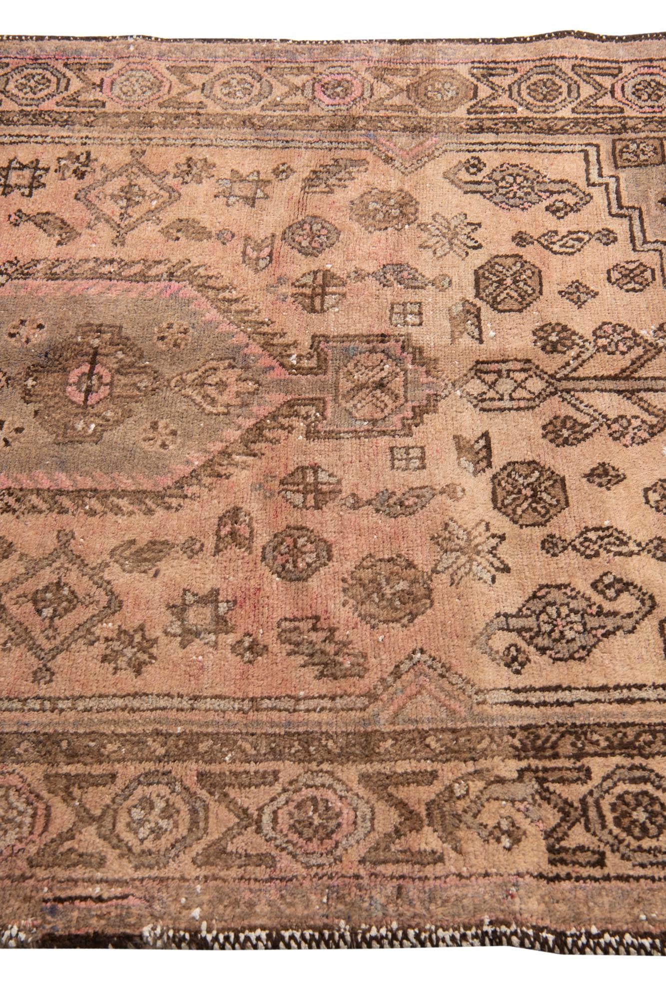 4' 4 x 5' 7 Hand Knotted Ultra Vintage Persian Wool Rug