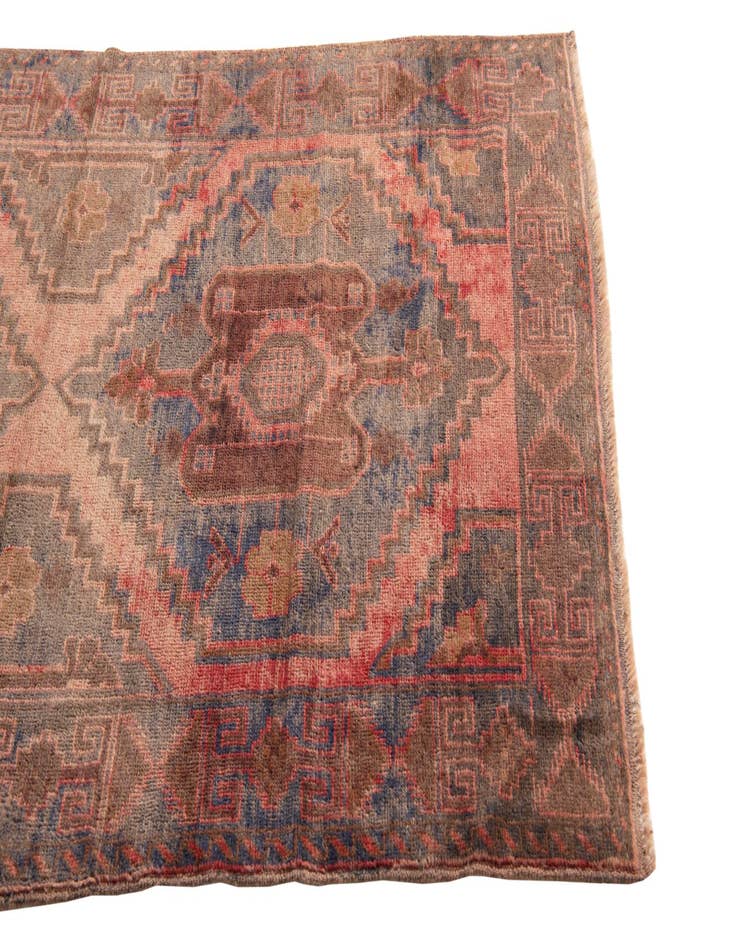Detail image of 3' 8 x 6' 5  Hand Knotted Ultra Vintage Persian Wool Rug