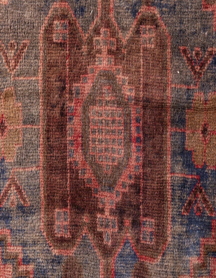 Detail image of 3' 8 x 6' 5  Hand Knotted Ultra Vintage Persian Wool Rug