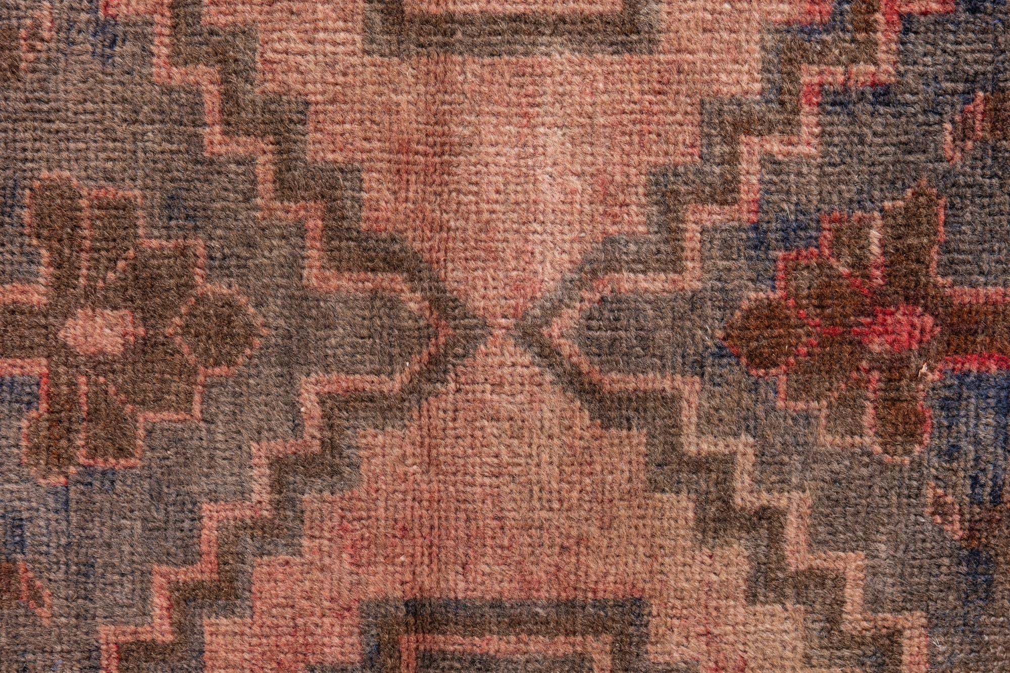110cm x 195cm Hand Knotted Ultra Vintage Persian Wool Rug