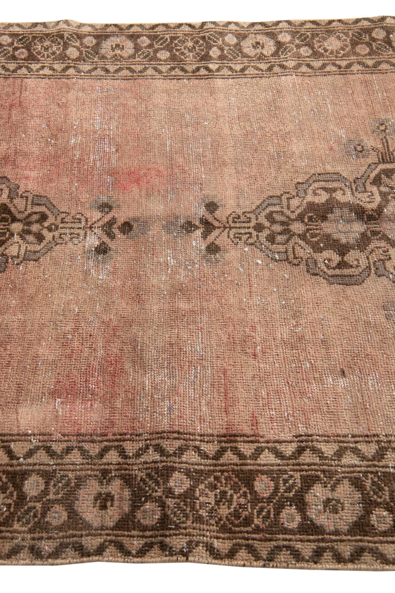 4' 3 x 7' 6 Hand Knotted Ultra Vintage Persian Wool Rug