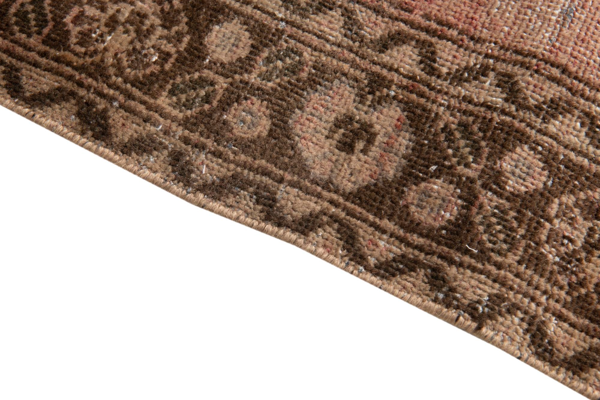 4' 3 x 7' 6 Hand Knotted Ultra Vintage Persian Wool Rug