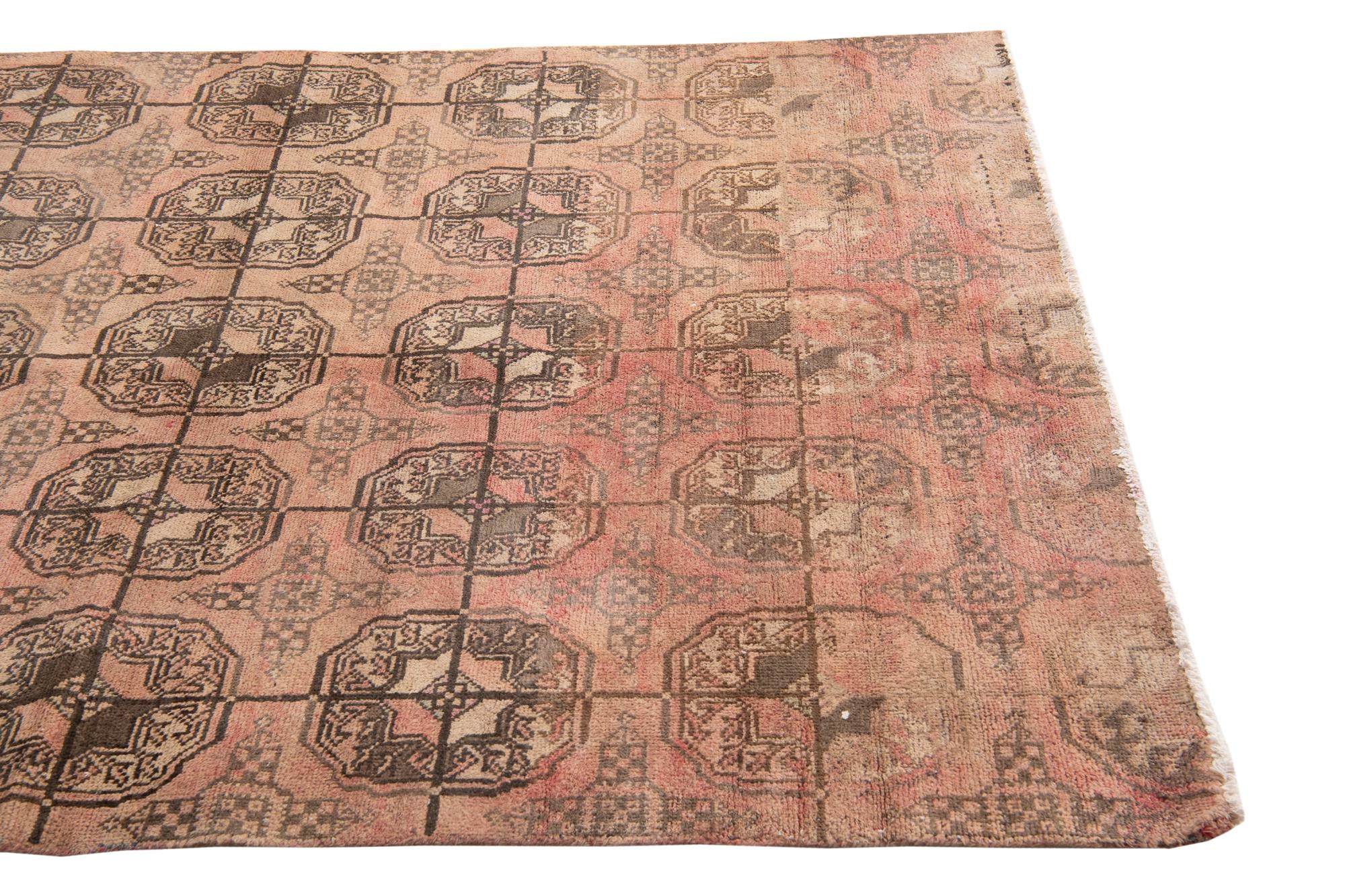 4' 6 x 6' 8 Hand Knotted Ultra Vintage Persian Wool Rug