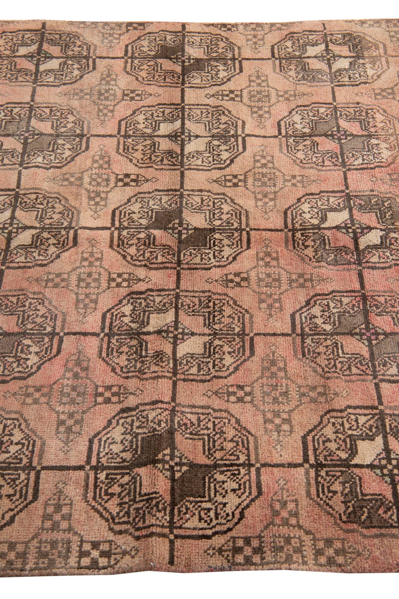 4' 6 x 6' 8 Hand Knotted Ultra Vintage Persian Wool Rug