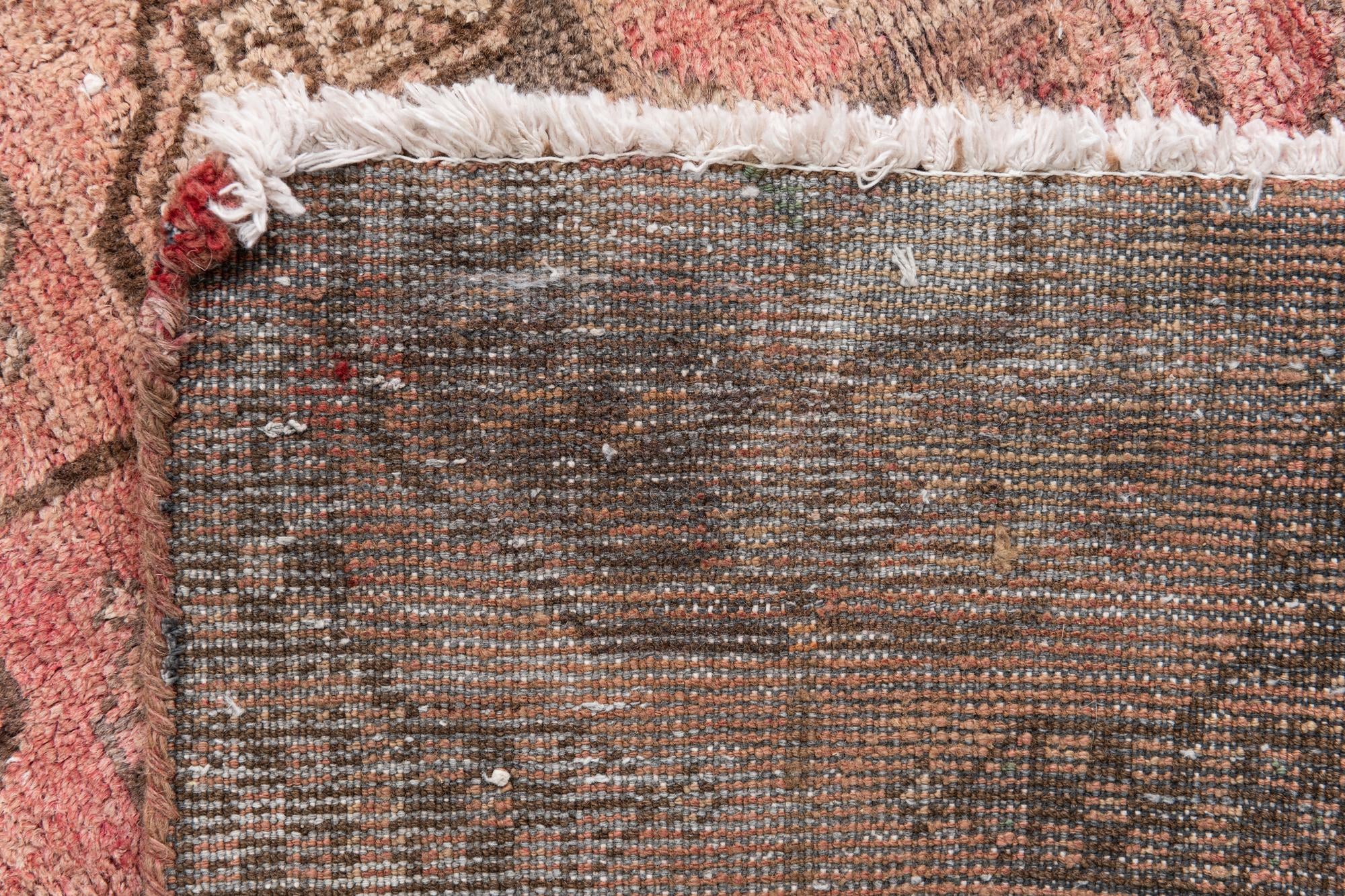4' 6 x 6' 8 Hand Knotted Ultra Vintage Persian Wool Rug