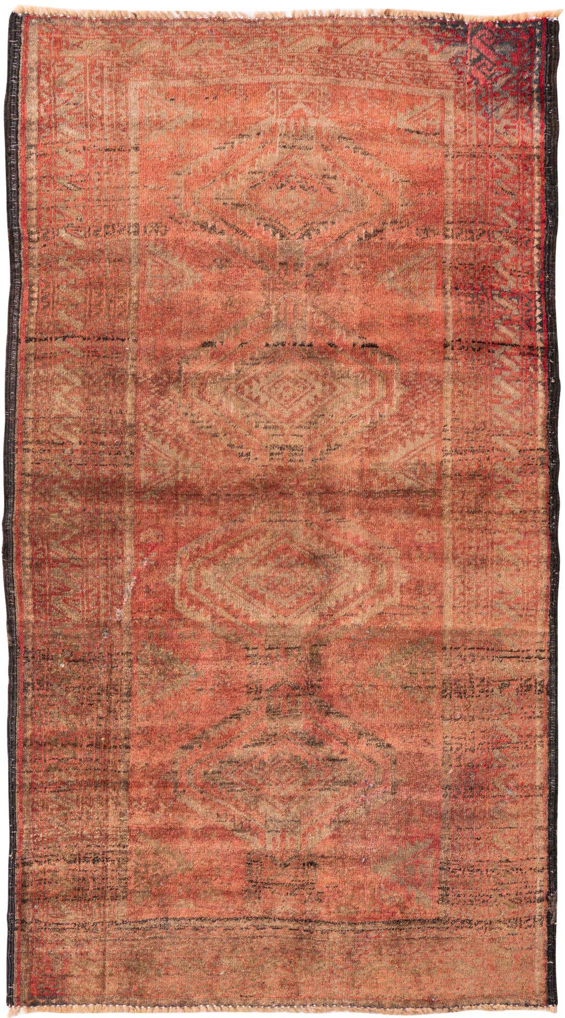 80cm x 145cm anudado a mano Ultra Vintage Alfombra Persa Lana