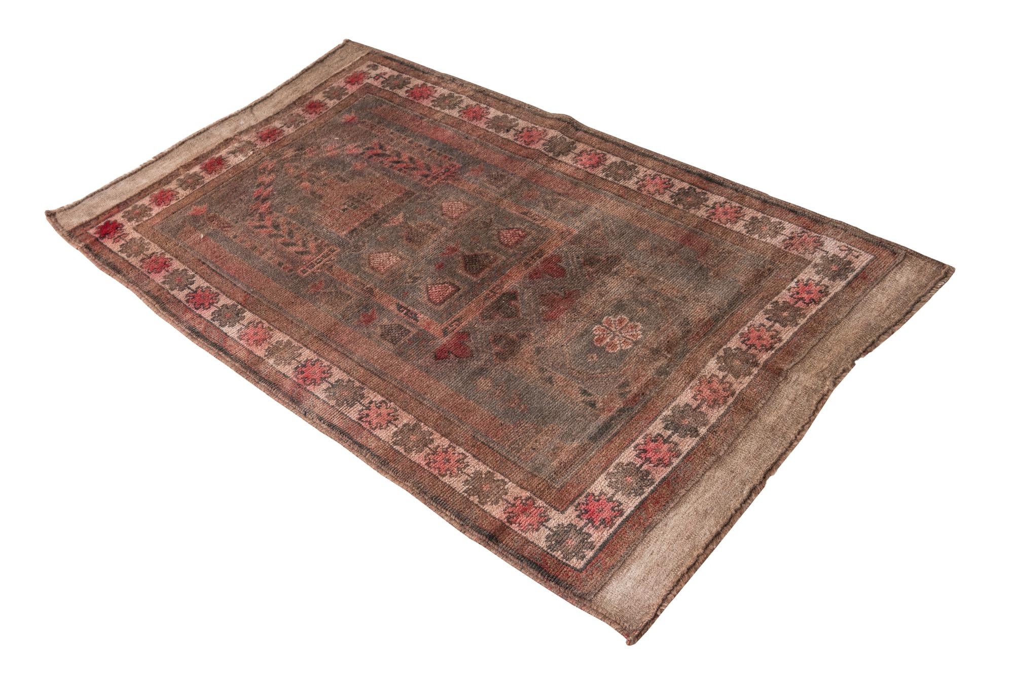 85cm x 145cm anudado a mano Ultra Vintage Alfombra Persa Lana