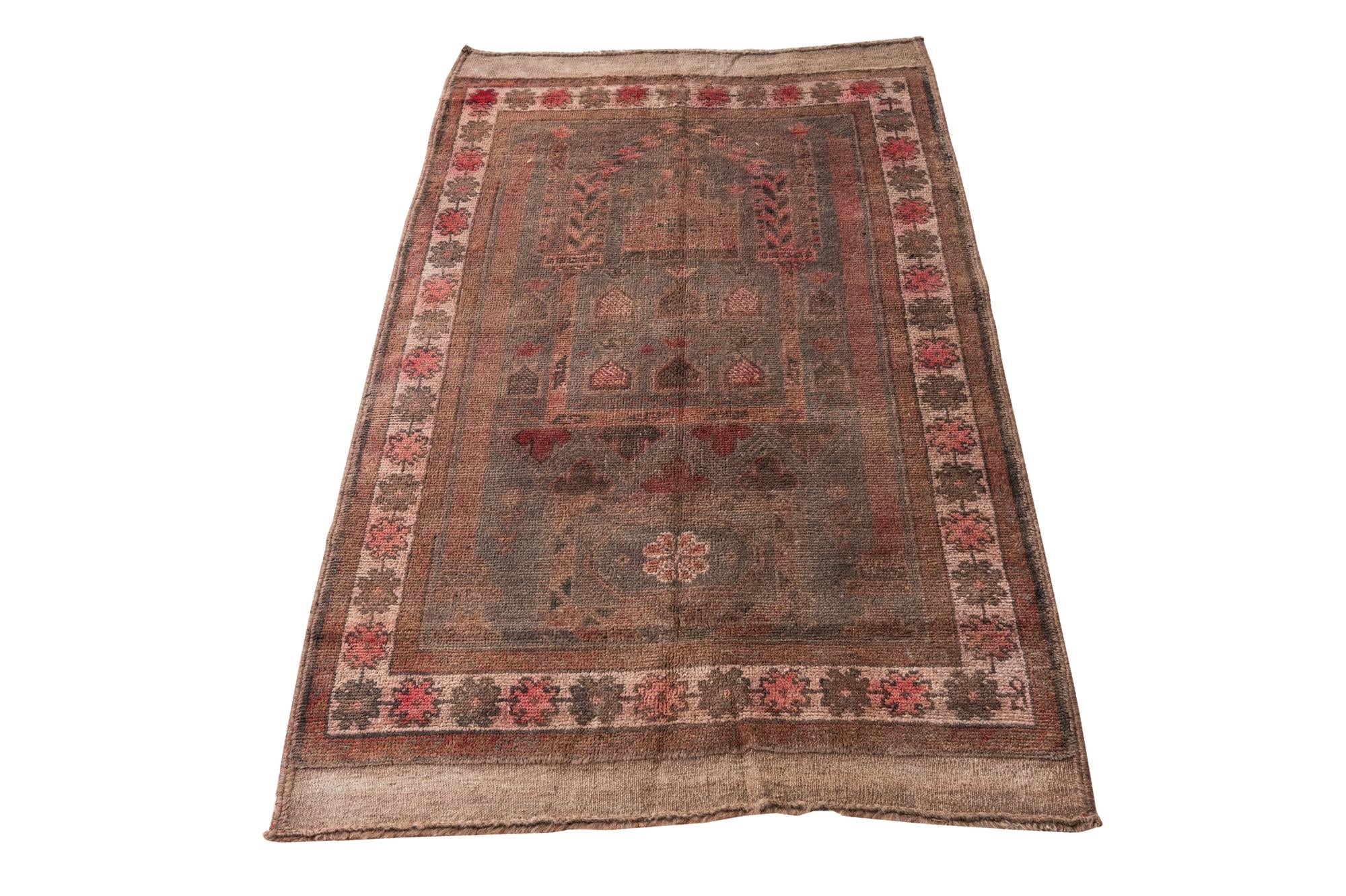 85cm x 145cm anudado a mano Ultra Vintage Alfombra Persa Lana