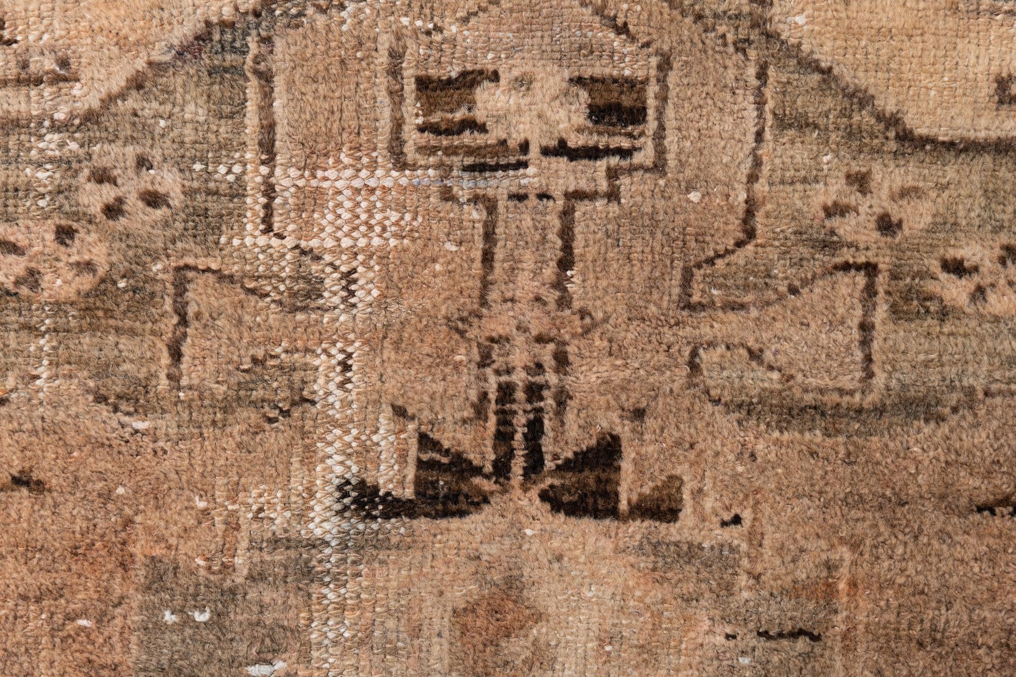 3' 2 x 4' 10 Hand Knotted Ultra Vintage Persian Wool Rug