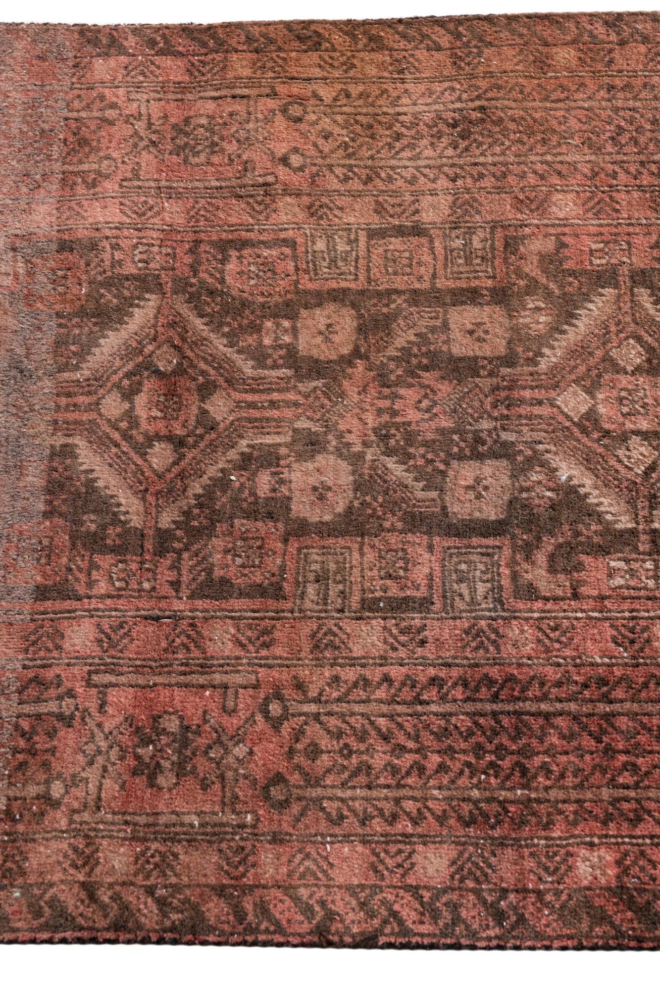2' 9 x 5' 3 Hand Knotted Ultra Vintage Persian Wool Rug