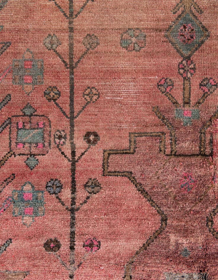 Detail image of 5' x 7' 8  Hand Knotted Ultra Vintage Persian Wool Rug
