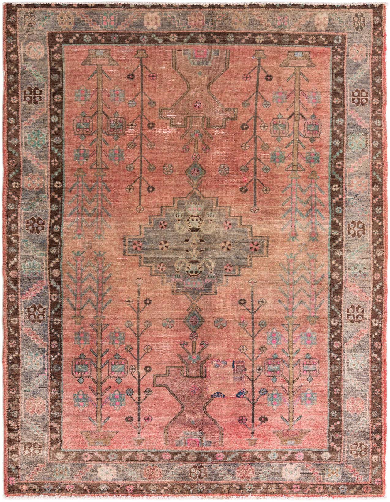 Primary image 5' x 7' 8  Hand Knotted Ultra Vintage Persian Wool Rug