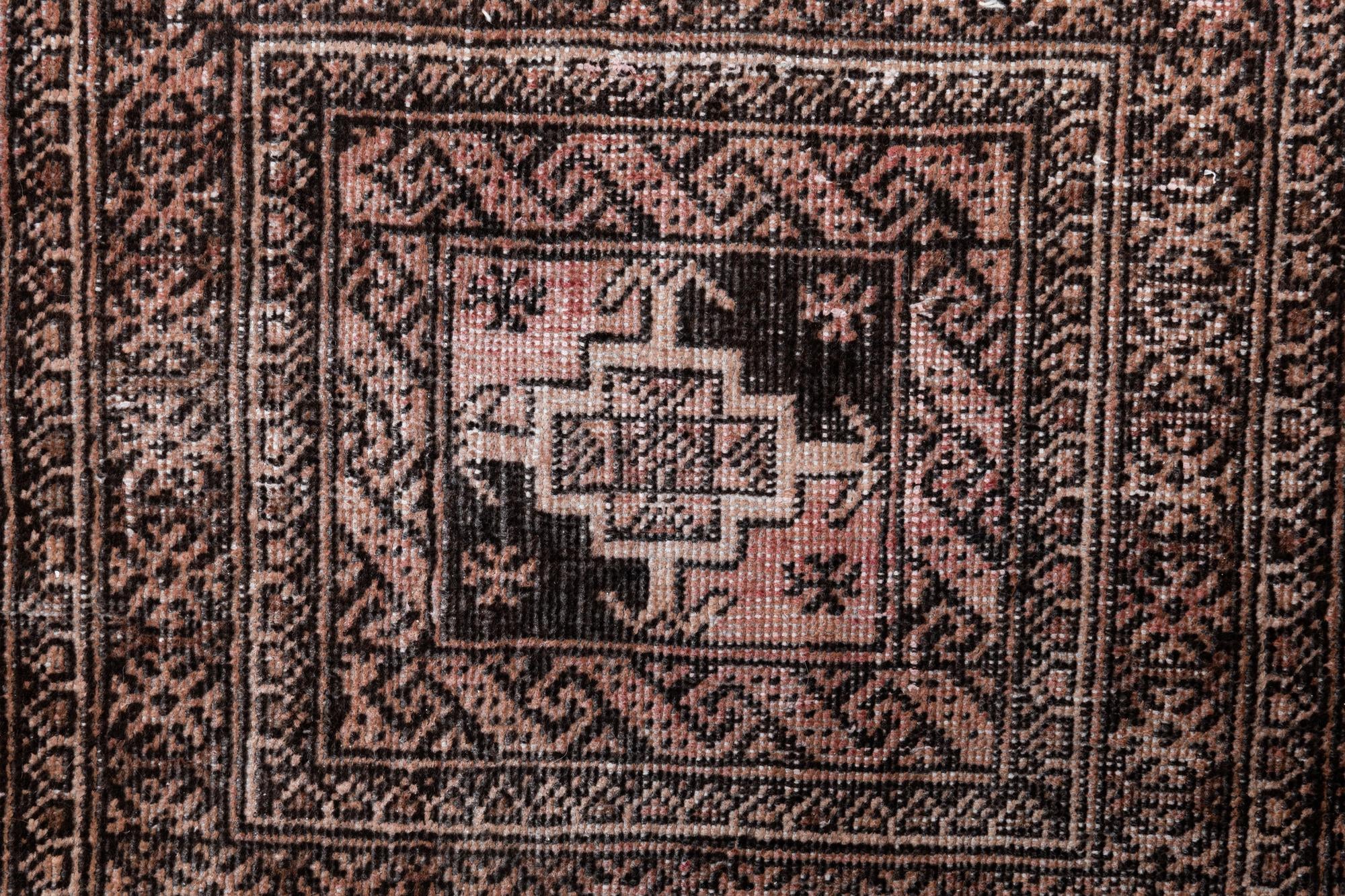 3' 7 x 6' Hand Knotted Ultra Vintage Persian Wool Rug