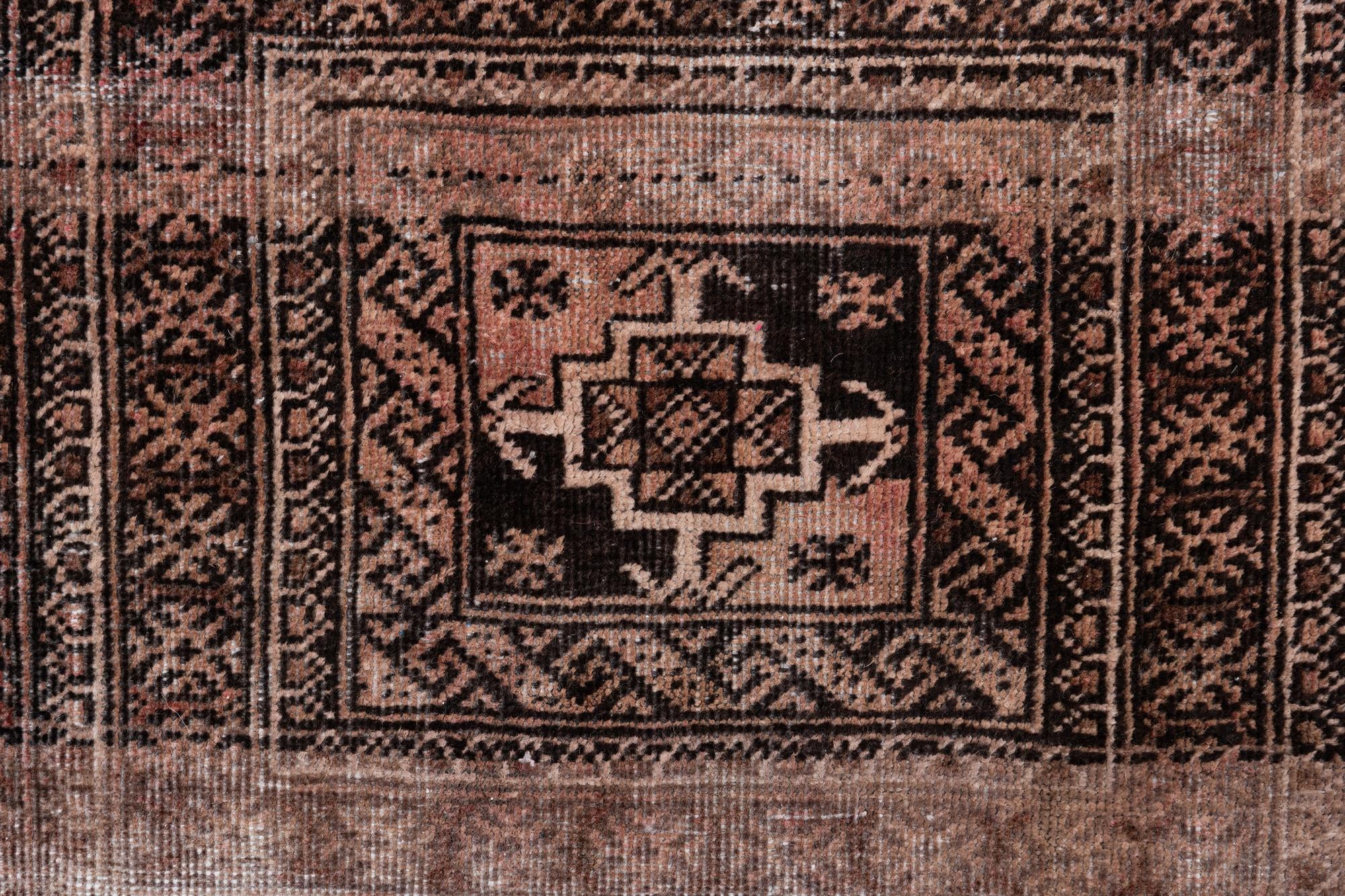 3' 7 x 6' Hand Knotted Ultra Vintage Persian Wool Rug