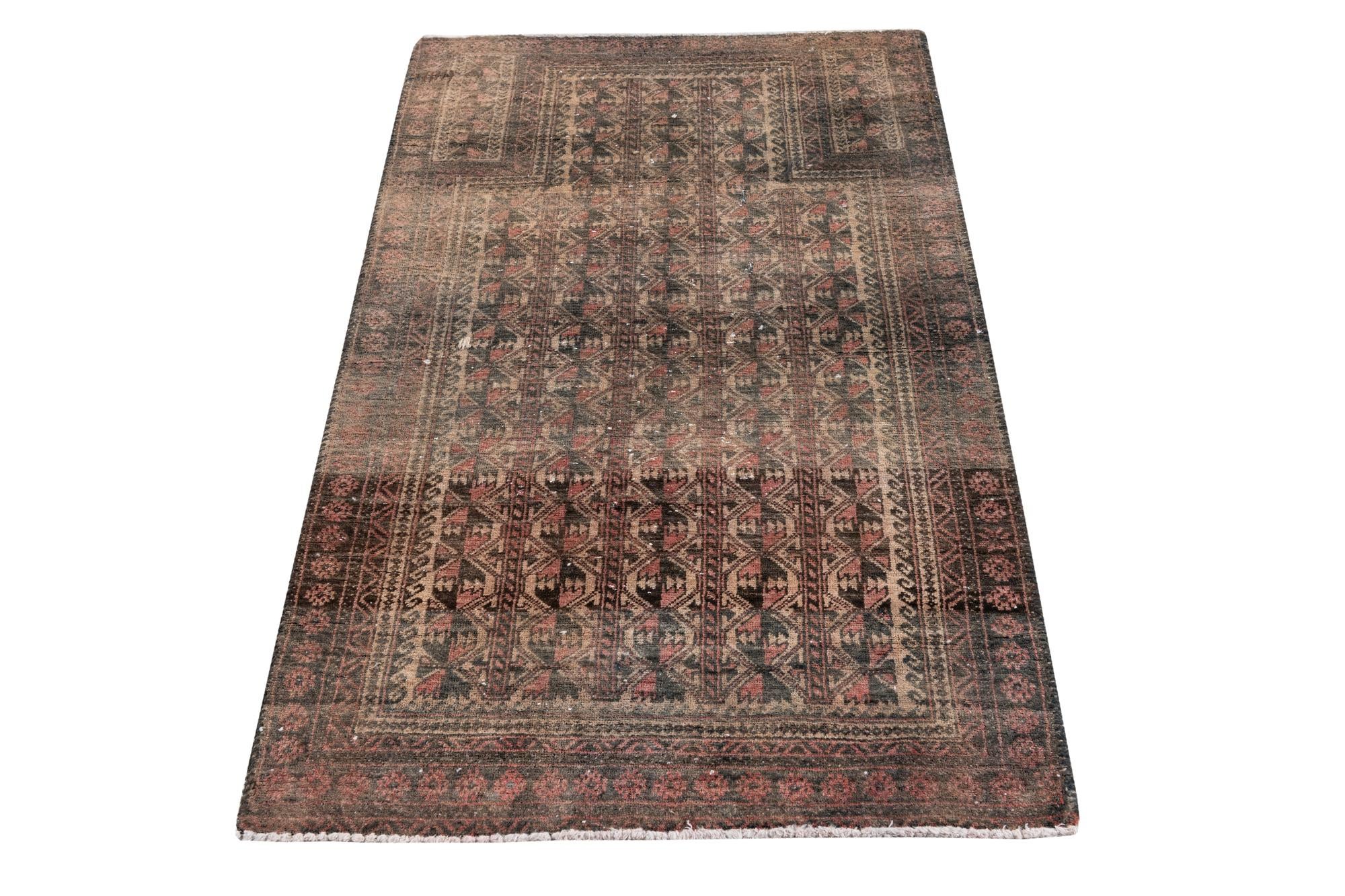2' 8 x 4' 7 Hand Knotted Ultra Vintage Persian Wool Rug