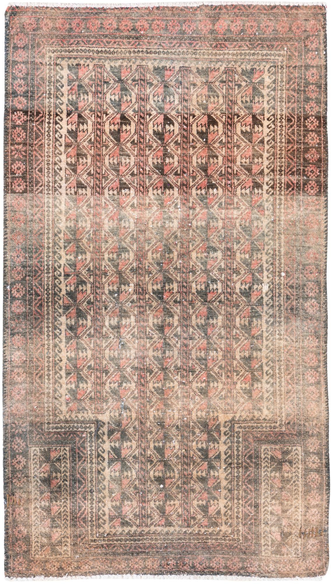 2' 8 x 4' 7 Hand Knotted Ultra Vintage Persian Wool Rug