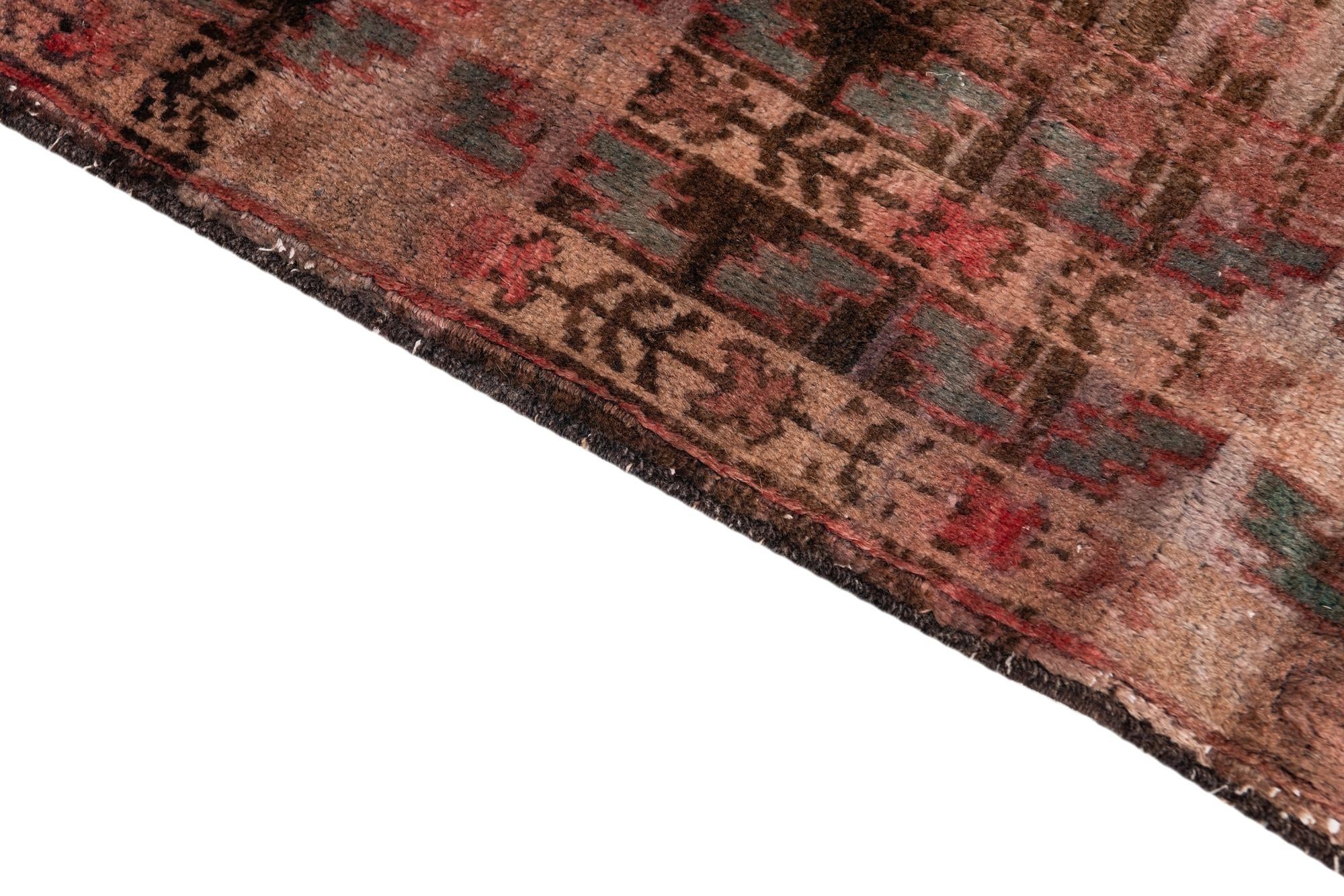 3' 8 x 5' 10 Hand Knotted Ultra Vintage Persian Wool Rug