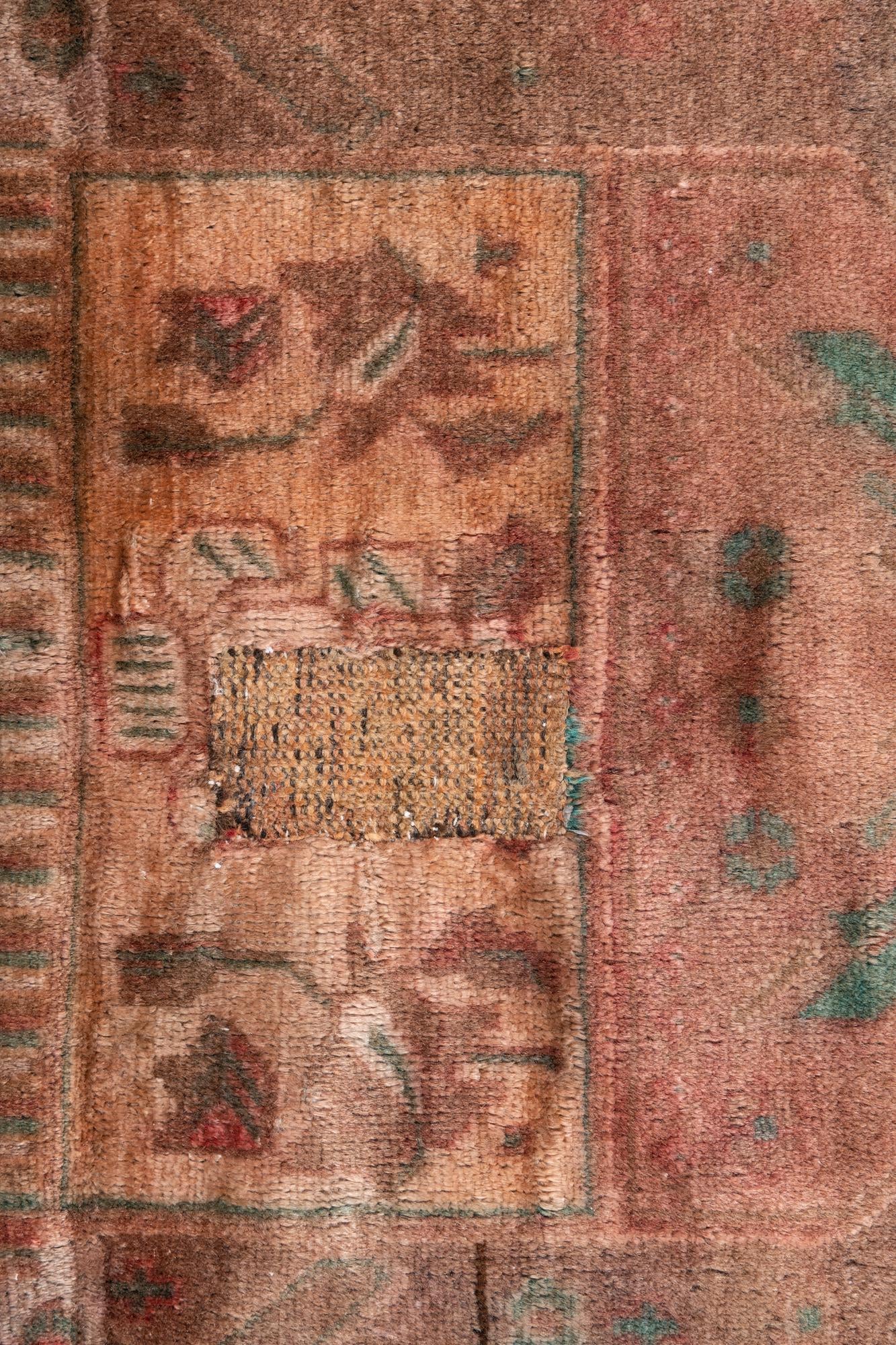 3' 8 x 5' 10 Hand Knotted Ultra Vintage Persian Wool Rug