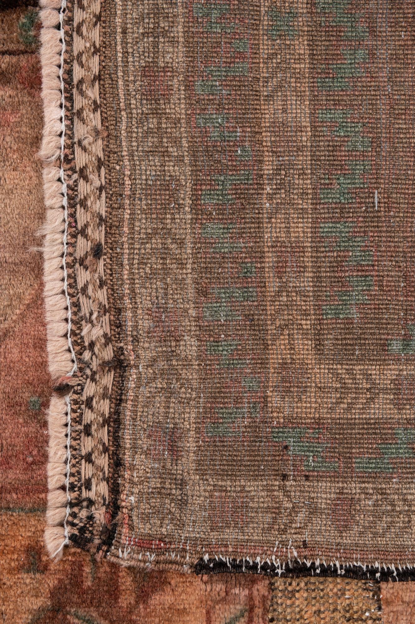 3' 8 x 5' 10 Hand Knotted Ultra Vintage Persian Wool Rug