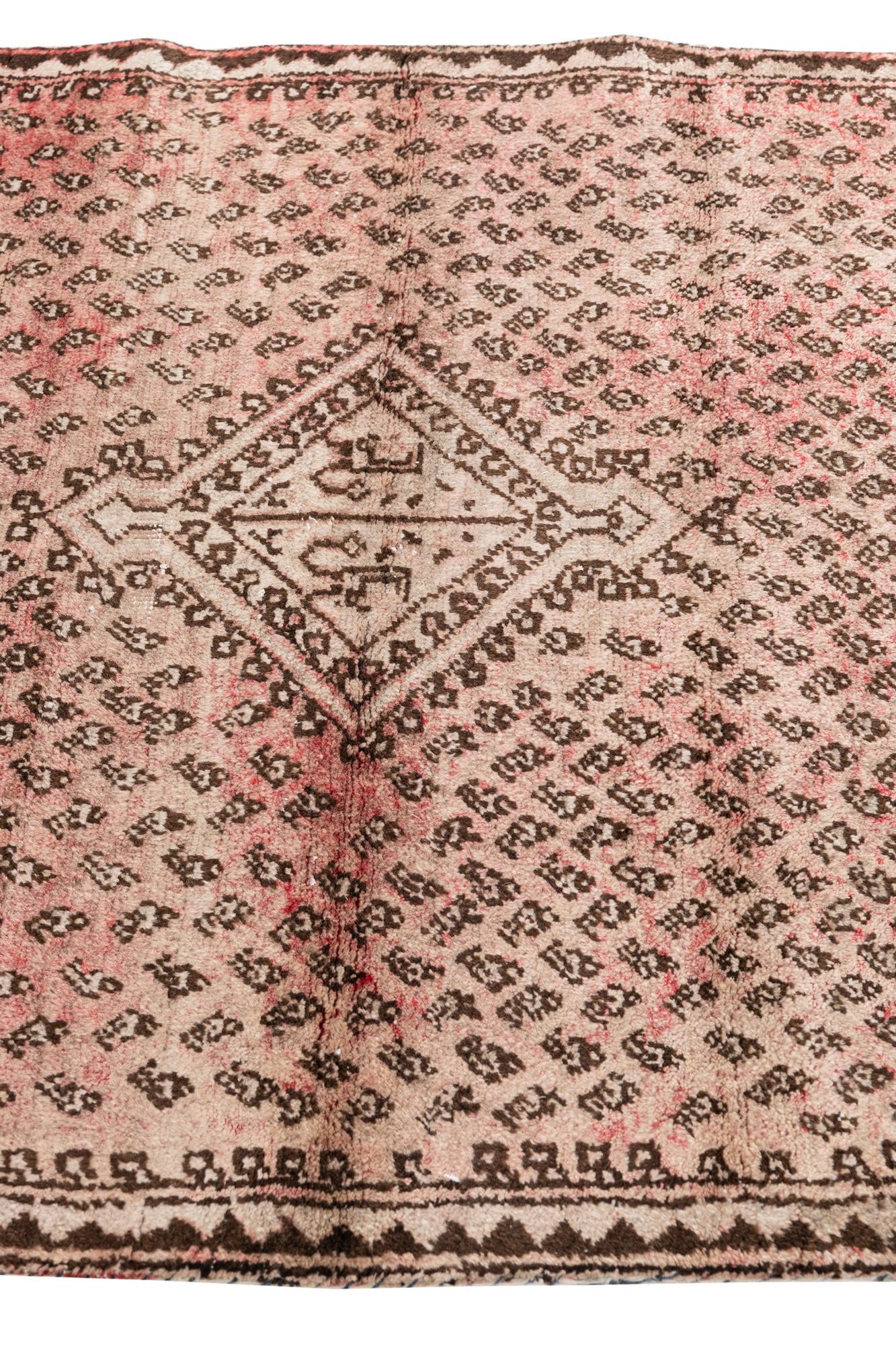 3' 8 x 6' Hand Knotted Ultra Vintage Persian Wool Rug