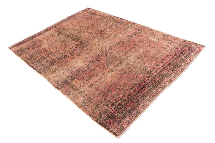 Detail image of 4' 9 x 6' 6 Hand Knotted Ultra Vintage Persian Wool Rug