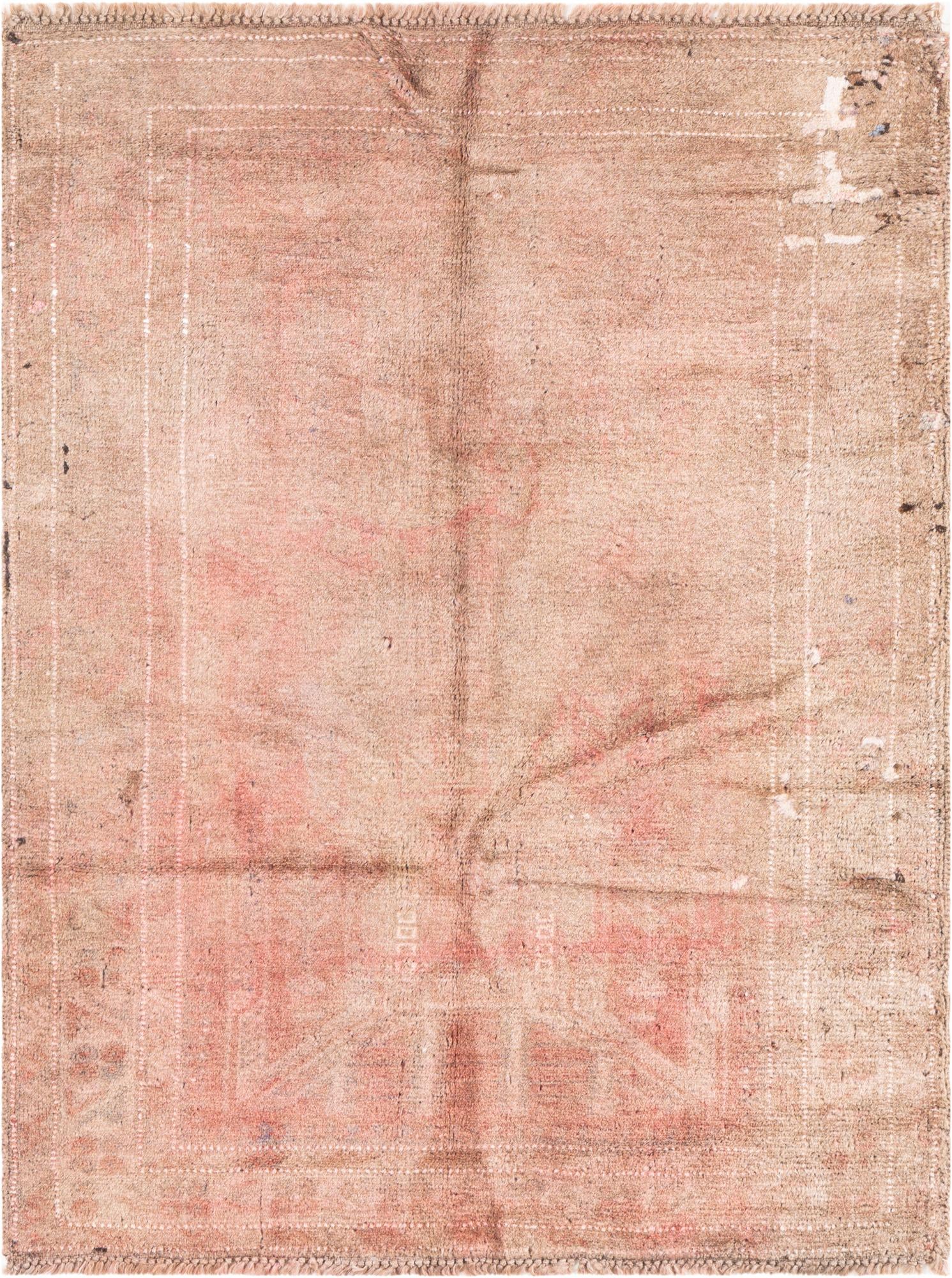 3' 2 x 4' 3 Hand Knotted Ultra Vintage Persian Wool Rug