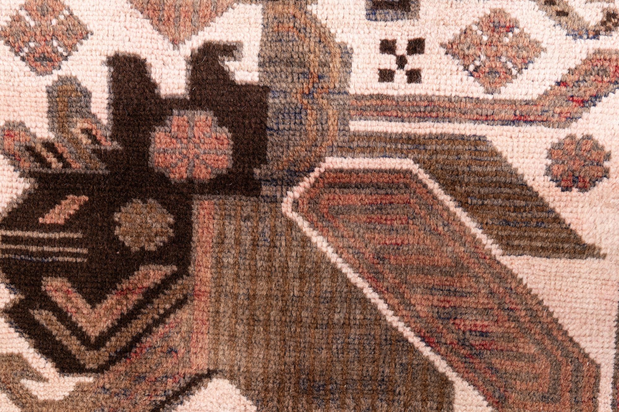 3' 6 x 6' 4 Hand Knotted Ultra Vintage Persian Wool Rug