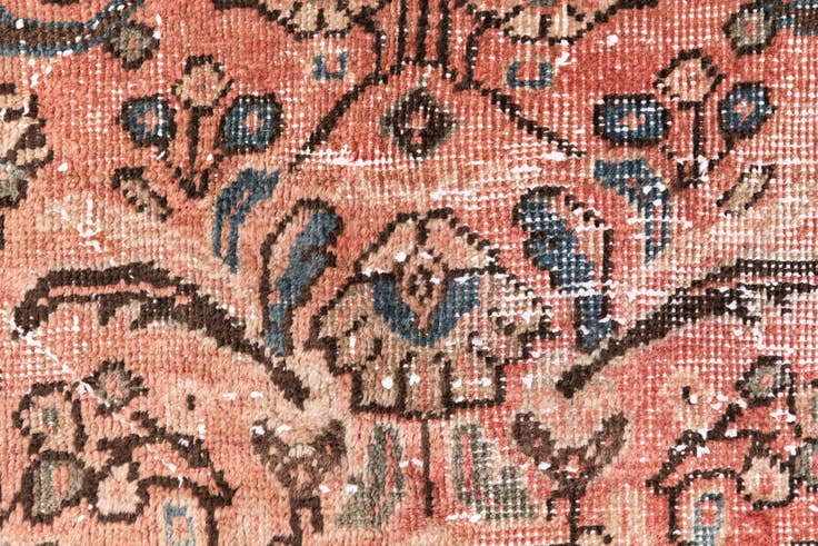 Detail image of 3' 6 x 5' 9 Hand Knotted Ultra Vintage Persian Wool Rug