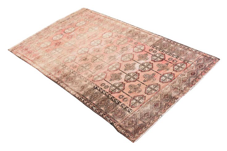 Detail image of 3' 5 x 5' 8 Hand Knotted Ultra Vintage Persian Wool Rug
