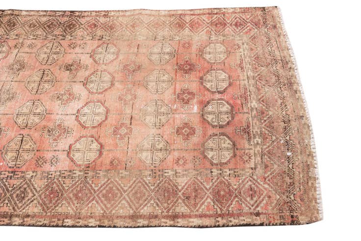 Detail image of 3' 5 x 5' 8 Hand Knotted Ultra Vintage Persian Wool Rug