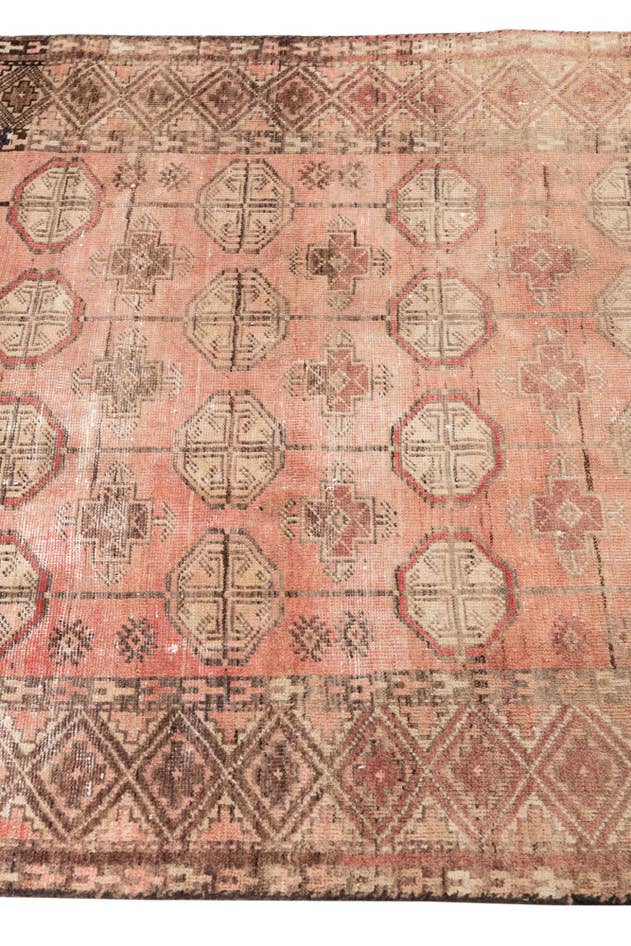 Detail image of 3' 5 x 5' 8 Hand Knotted Ultra Vintage Persian Wool Rug