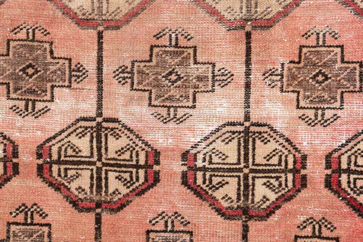 3' 5 x 5' 8 Hand Knotted Ultra Vintage Persian Wool Rug