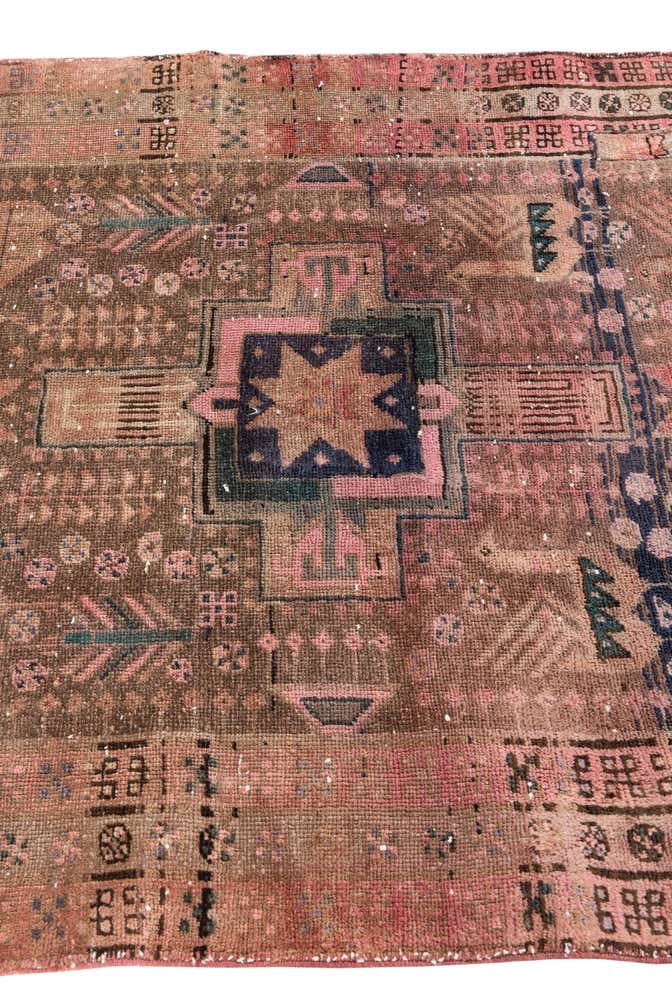 4' 1 x 5' 10 Hand Knotted Ultra Vintage Persian Wool Rug
