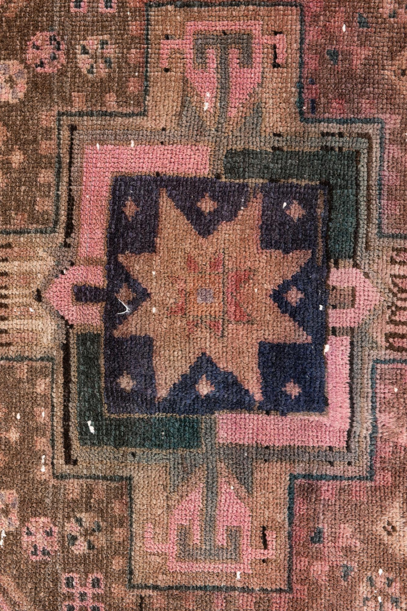 4' 1 x 5' 10 Hand Knotted Ultra Vintage Persian Wool Rug