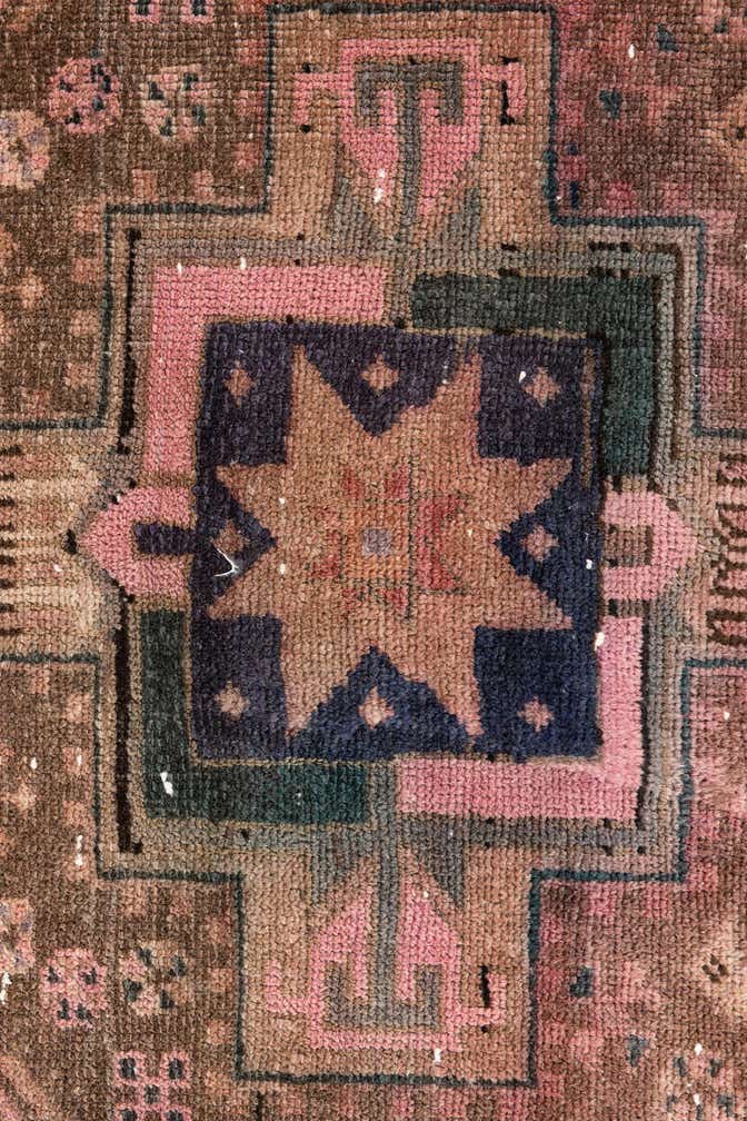 4' 1 x 5' 10 Hand Knotted Ultra Vintage Persian Wool Rug