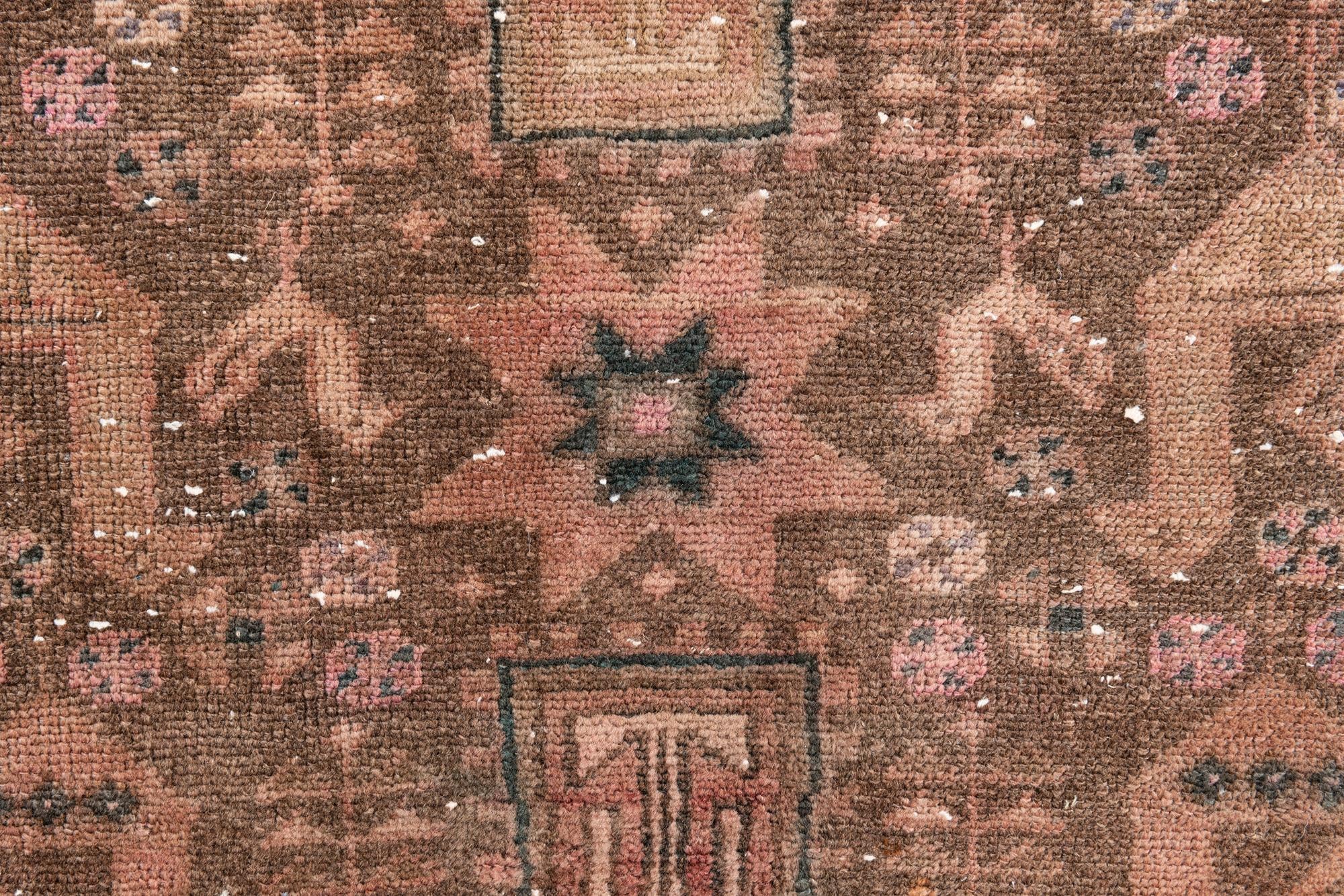 4' 1 x 5' 10 Hand Knotted Ultra Vintage Persian Wool Rug