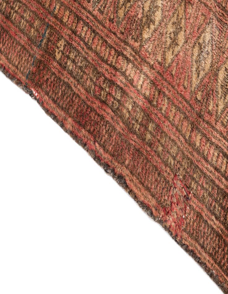 Detail image of 4' 1 x 5' 9  Hand Knotted Ultra Vintage Persian Wool Rug