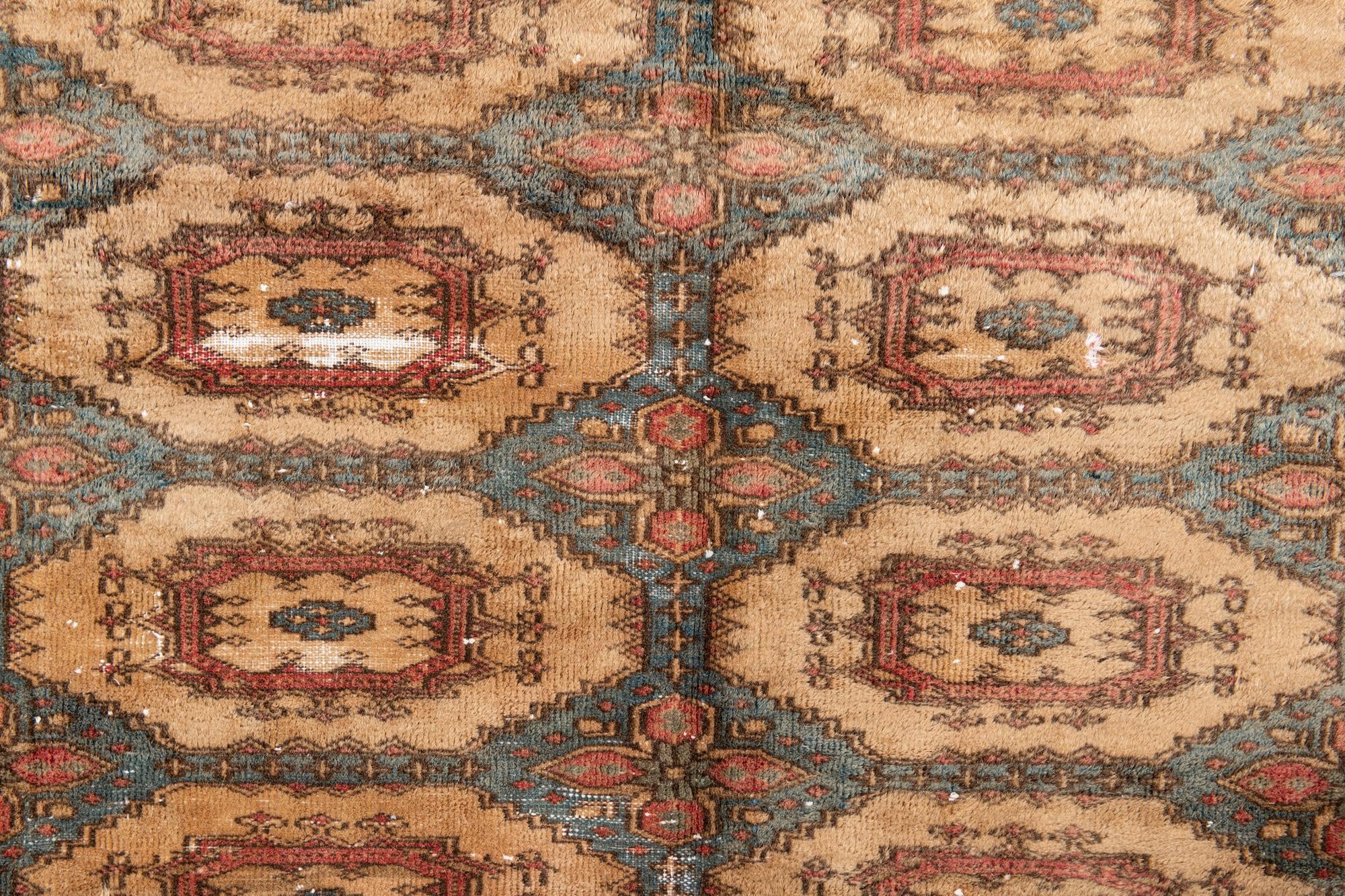 4' 1 x 5' 9 Hand Knotted Ultra Vintage Persian Wool Rug